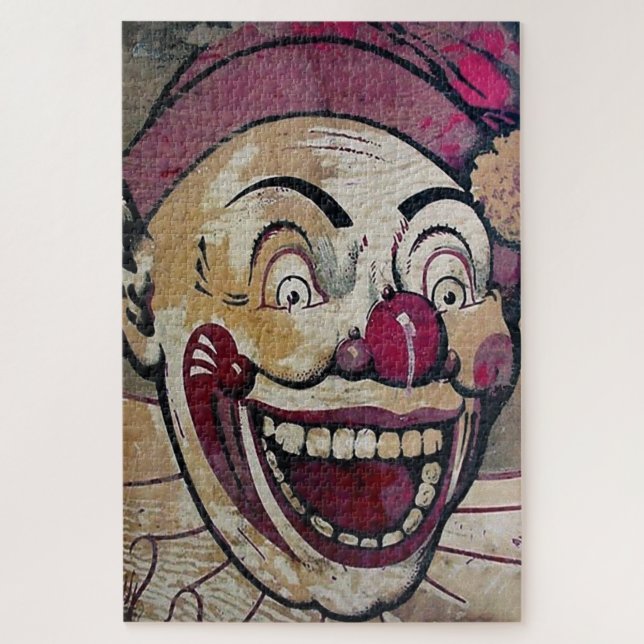 Retro Creepy Clown Jigsaw Puzzle (Vertical)