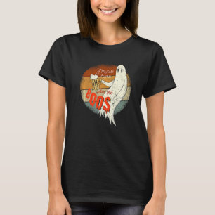 Retro Creepy Halloween Ghost Tee Im Just Here For