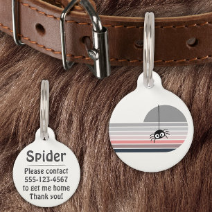 Retro Creepy Pet Tag