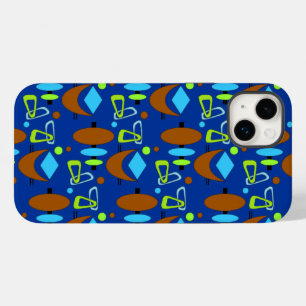 Retro Crescent Totem Shapes Case-Mate iPhone 14 Plus Case