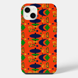 Retro Crescent Totem Shapes iPhone 14 Plus Case