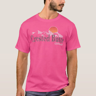Retro Crested Butte Colorado Mountain T-Shirt