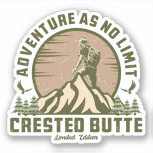 Retro Crested Butte Hike Sunset T-Shirt