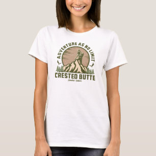 Retro Crested Butte Hike Sunset T-Shirt