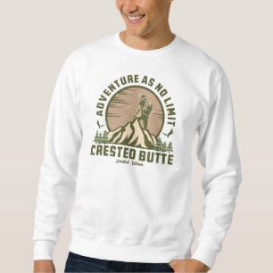Retro Crested Butte Hike Sunset T-Shirt Sweatshirt