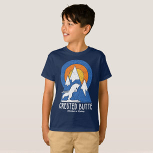 Retro Crested Butte Ski White Fox T-Shirt