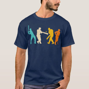 Retro Cricket Player Vintage Cricketer Sport Lover T-Shirt