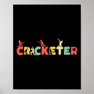 Retro Cricket - Tsman Player Club Umpire Vintage B Poster