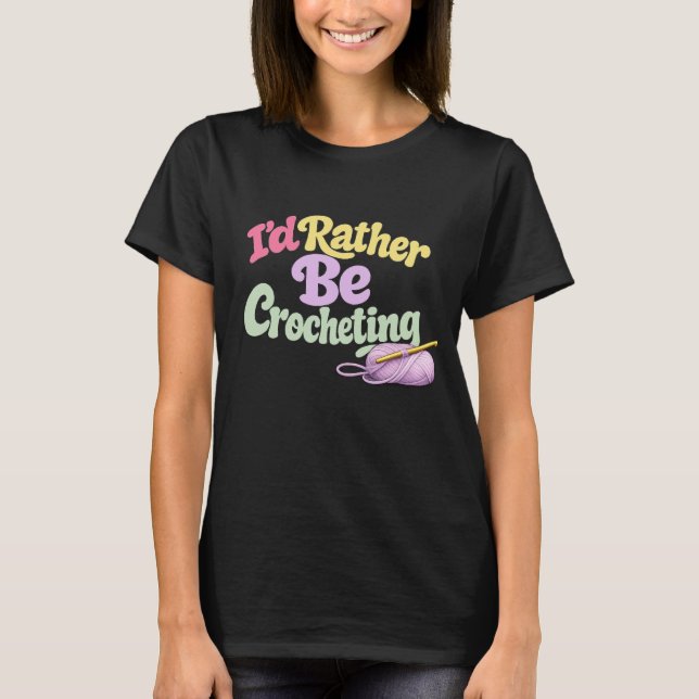 Retro Crochet Style T-Shirt (Front)
