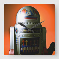 Retro Cropped Toy Robot 02