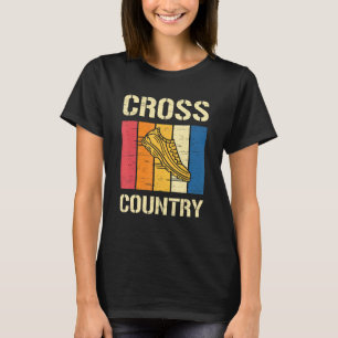 Retro Cross Country Running Running Sport Cardio W T-Shirt