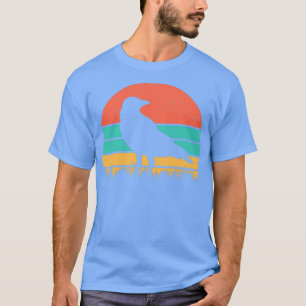 Retro Crow Vintage Raven Bird Lover Gift Women Men T-Shirt