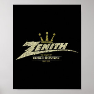Retro Crown Clic Vintage Funny Quote Zenith  Poster