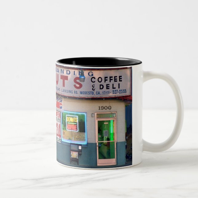 Retro "Crows Landing Doughnuts" Coffee Mug (Right)