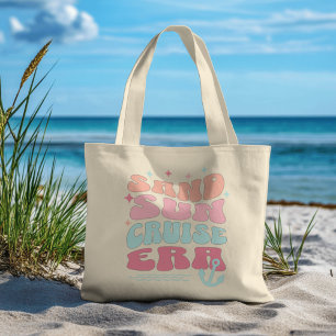 Retro Cruise Era Large Tote Bag