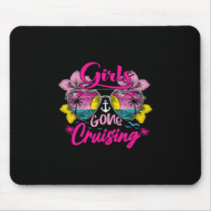 Retro Cruise Girls Gone Cruising Vacation Trip Fun Mouse Mat