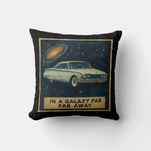 Retro Cruiser in Deep Space  Cushion