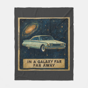 Retro Cruiser in Deep Space Fleece Blanket