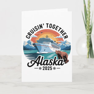 Retro Cruisin Together Alaskaa 2025 Matching Famil Card