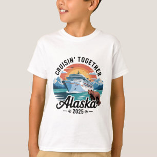 Retro Cruisin Together Alaskaa 2025 Matching Famil T-Shirt