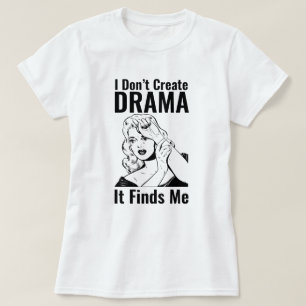 Retro Crying Woman Drama T-Shirt