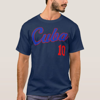 Retro Cuba Baseball  Remera Beisbol Cuban Jersey  T-Shirt