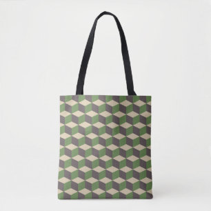 Retro Cubes Tote Bag