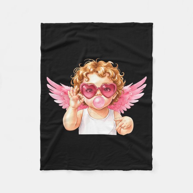 Retro Cud 67 Meme Bubblegum Funny Six Seven Valent Fleece Blanket (Front)