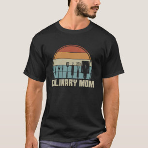 Retro Culinary Mum Cook Cuisine Kitchen Mother T-Shirt