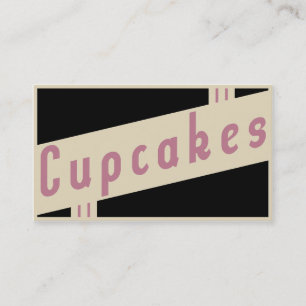 retro cupcake customer loyalty card