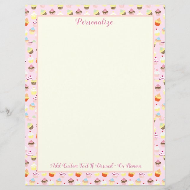 Retro Cupcakes Bakery Dessert Personalise (Front)