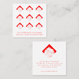 retro cupcakes diamond loyalty punch