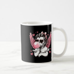 Retro Cupid Valentine Day Cute Vintage Cupid Blowi Coffee Mug