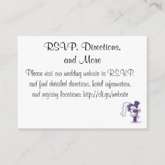 Retro Cursive Wedding Enclosure Card