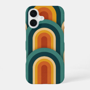 Retro Curved Arches iPhone 16 Case