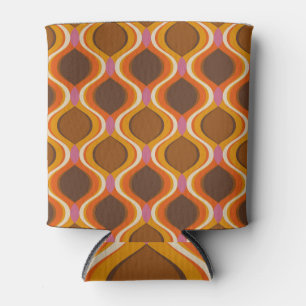 Retro Curves: 60s-70s Wallpaper Texture. Can Cooler