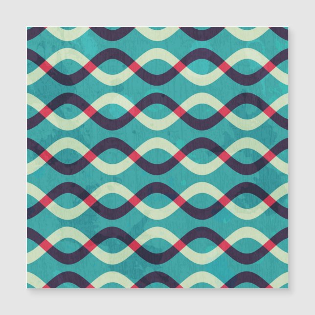 Retro Curves: Grunge Pattern Effect. (Front)