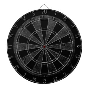 Retro Custom Black Biker Leather Dartboard