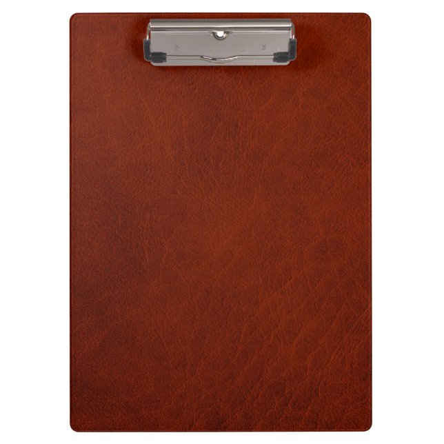 Retro Custom Leather Clipboard (Front)