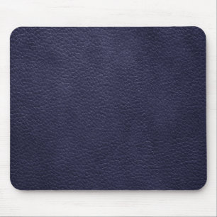 Retro Custom Navy Blue Leather Mouse Mat