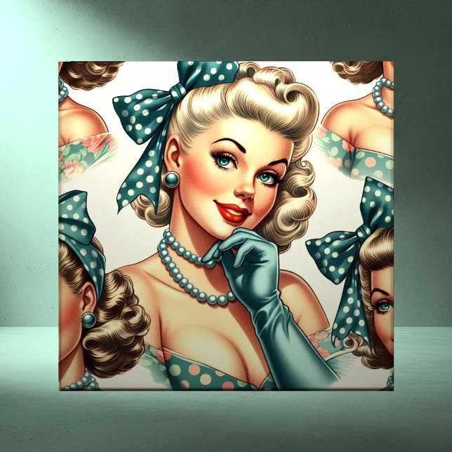 Retro Cute Classic Pinup Tile (Creator Uploaded)