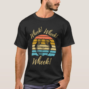 Retro Cute Funny Wheek Guinea Pig Owner Cavy Lover T-Shirt