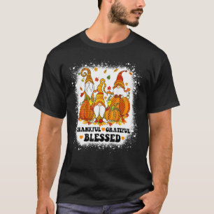 Retro Cute Gnomes Couple With Pumpkin Spice Fall Y T-Shirt