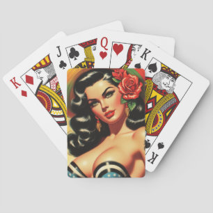 Retro Cute Hot Pinup Playing Cards