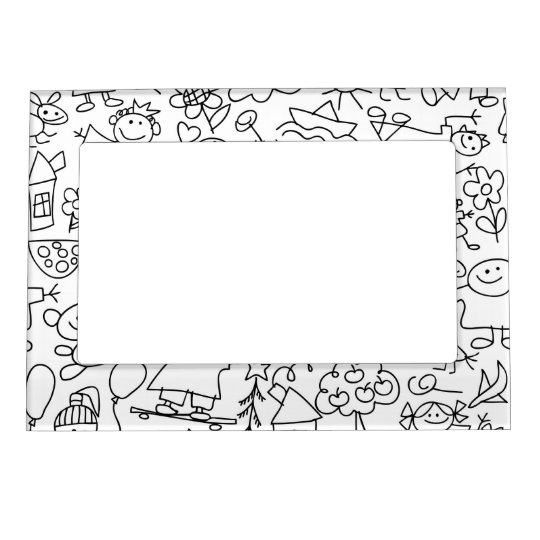 47+ Kids Picture Frame Clipart Black And White Gif
