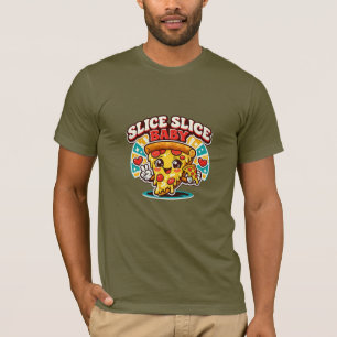 Retro Cute Pizza Shirt – Slice Slice Baby Funny Gr