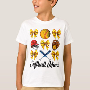 Retro Cute Softll Mimi Bow Softll Mom Mothers Day T-Shirt