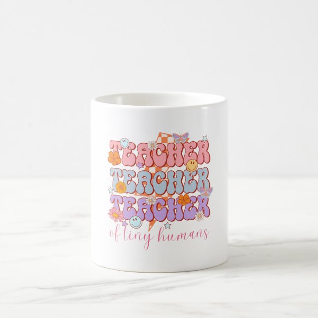 Retro cute teacher coffee mug (Center)