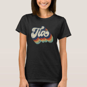 Retro Cute Tia for Auntie Best Tia Ever Aunt T-Shirt