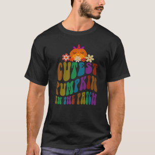 Retro CUTEST PUMPKIN In The Patch Daycare Teacher T-Shirt